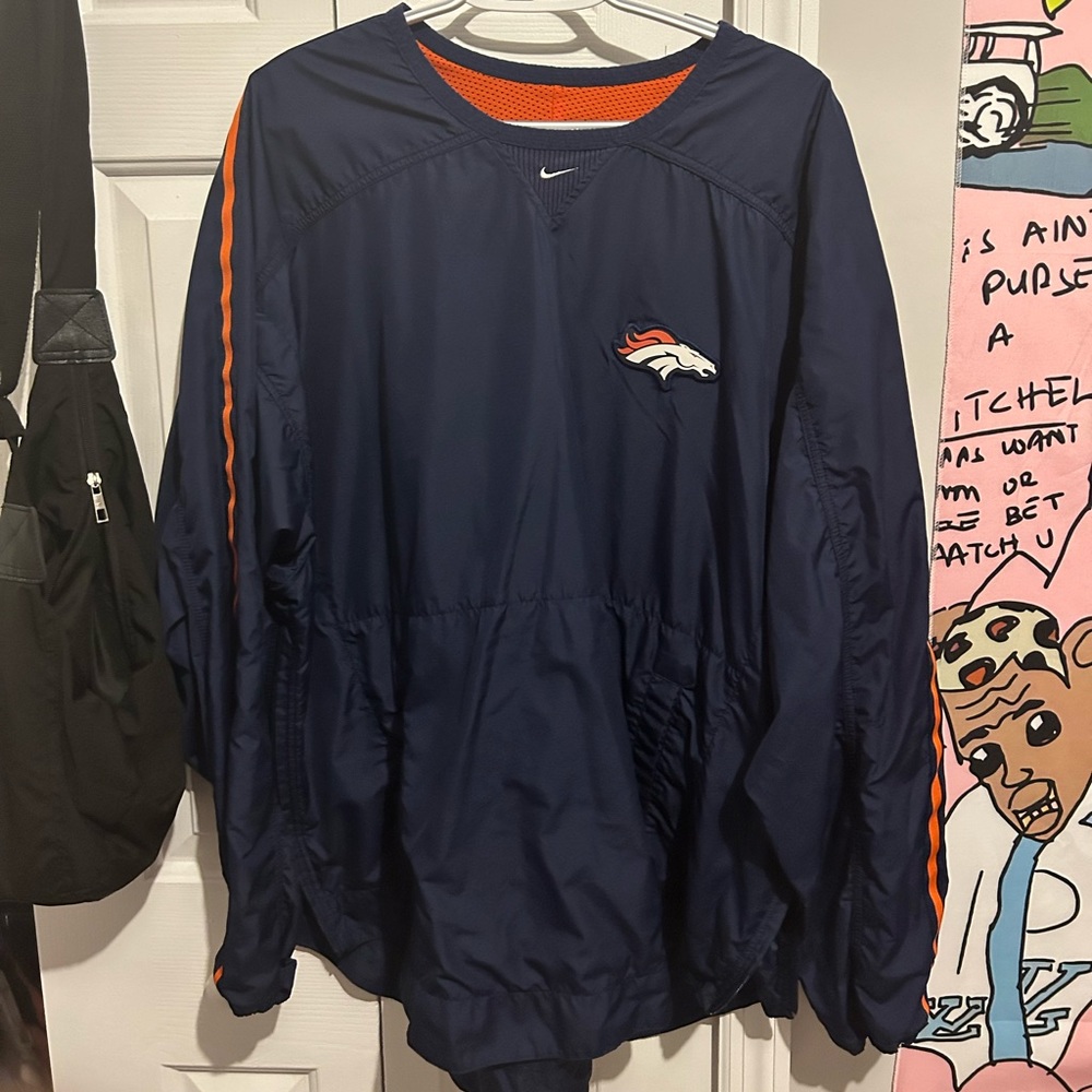 NFL Broncos Windbreaker Crewneck